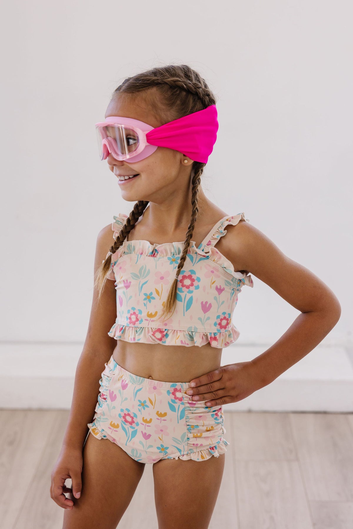 Pretty in Pink Youth Swim Goggle