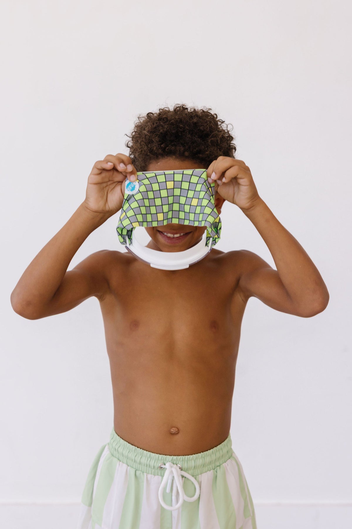Neon Checker Youth Goggle