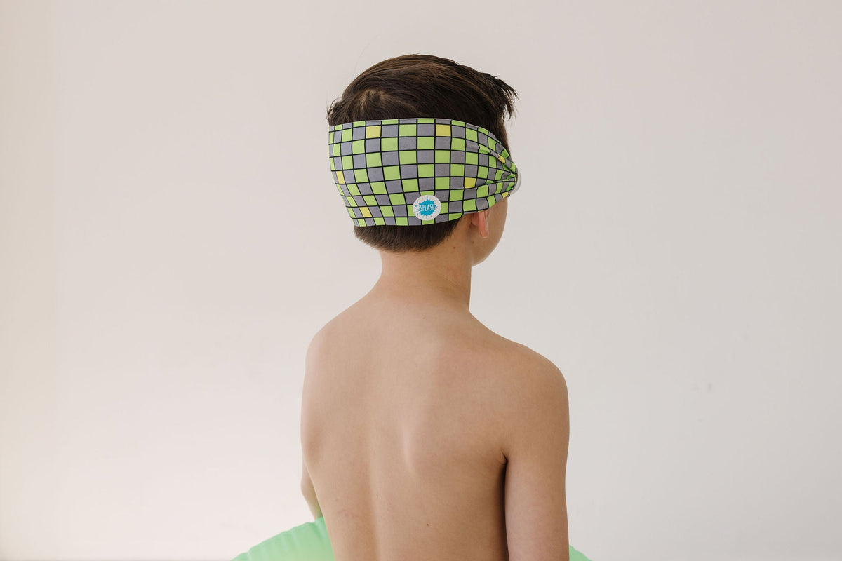 Neon Checker - Splash Place Swim Goggles